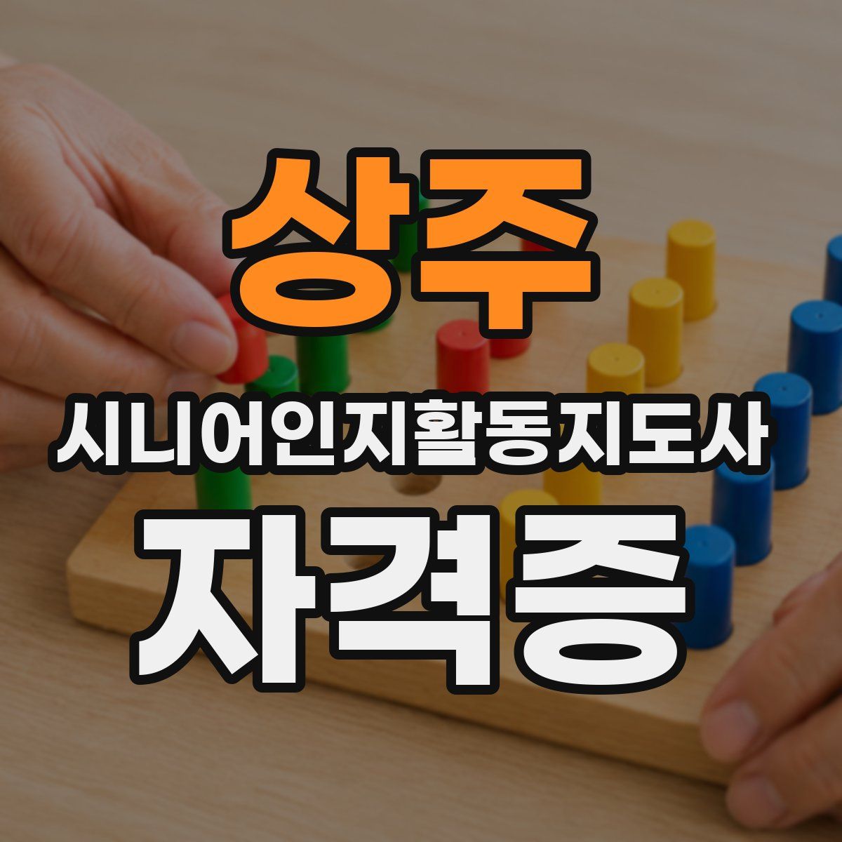 상주 시니어인지활동지도사 자격증