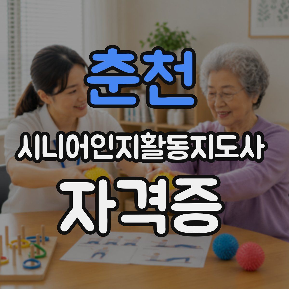 춘천 시니어인지활동지도사 자격증