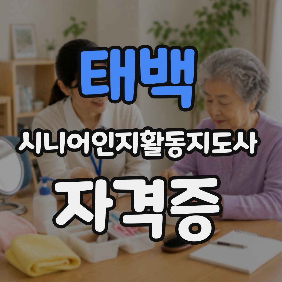 태백 시니어인지활동지도사 자격증