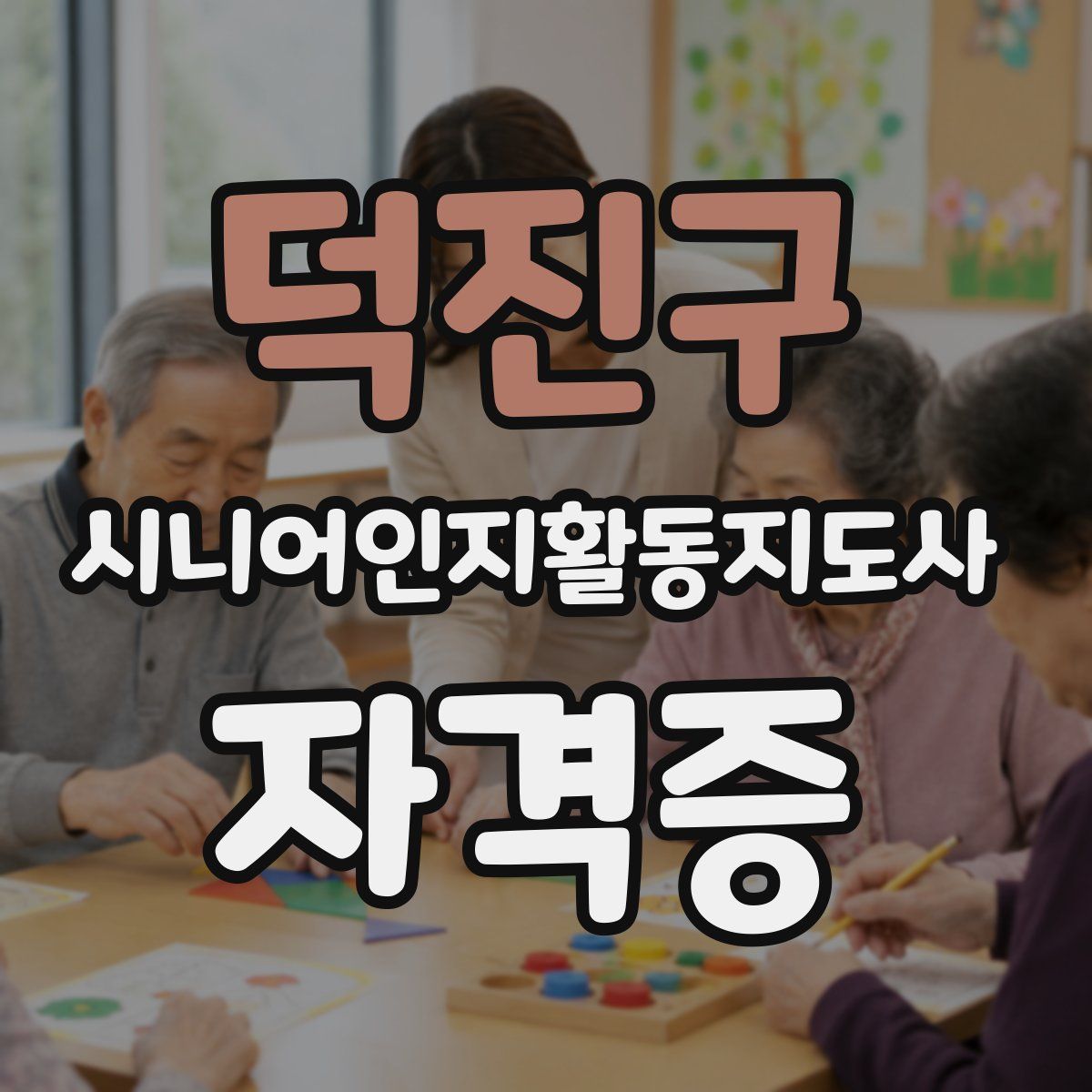 덕진구 시니어인지활동지도사 자격증