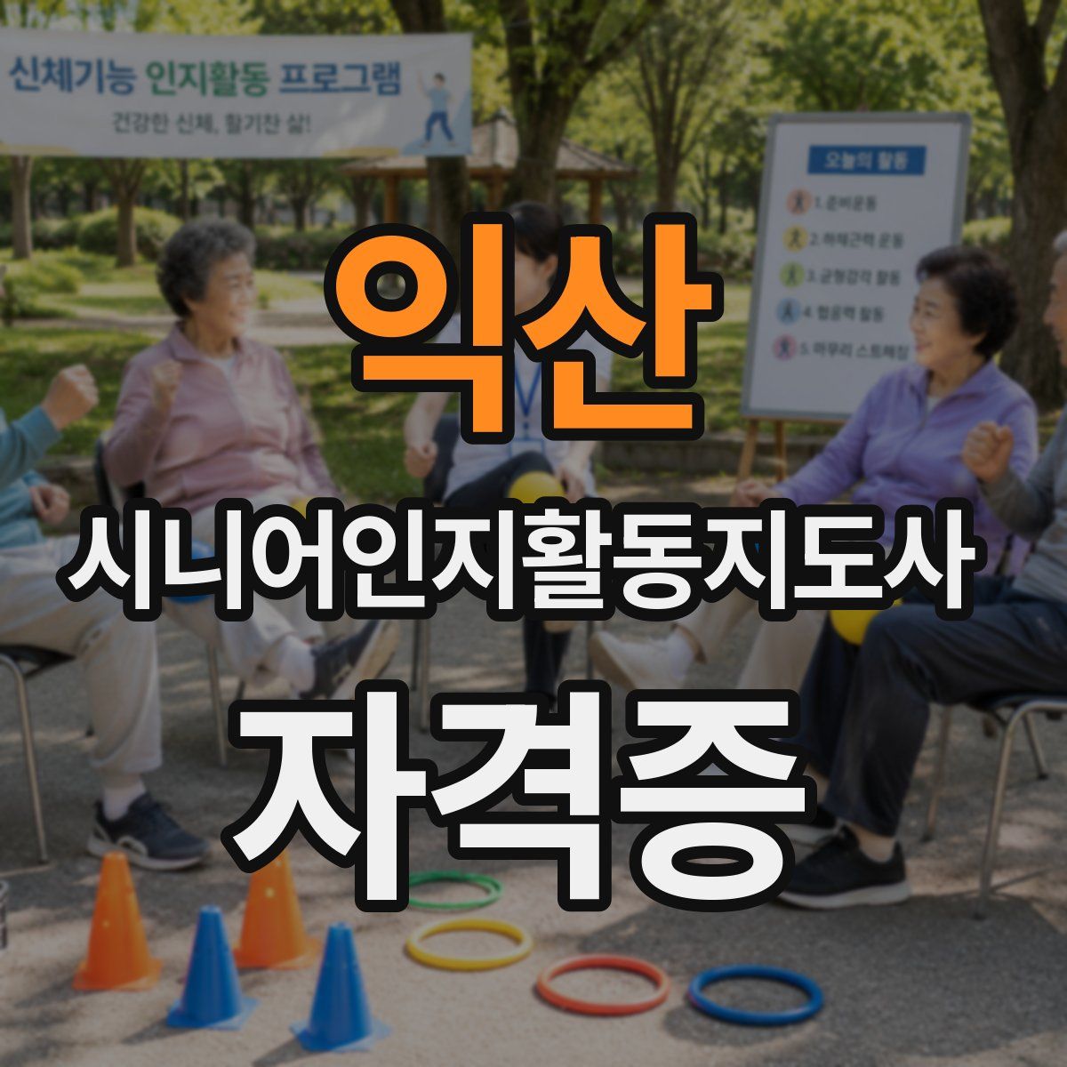 익산 시니어인지활동지도사 자격증