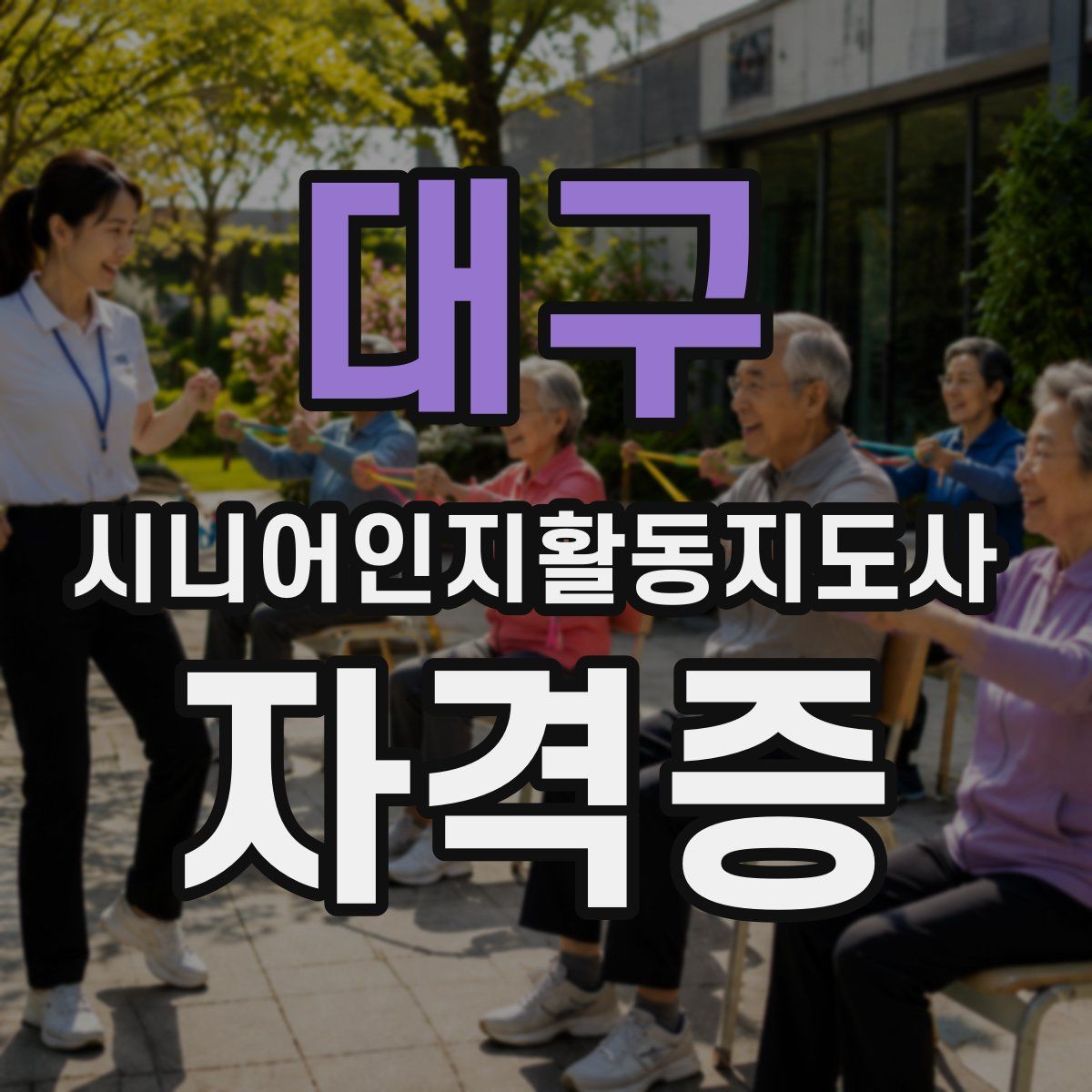 대구 시니어인지활동지도사 자격증