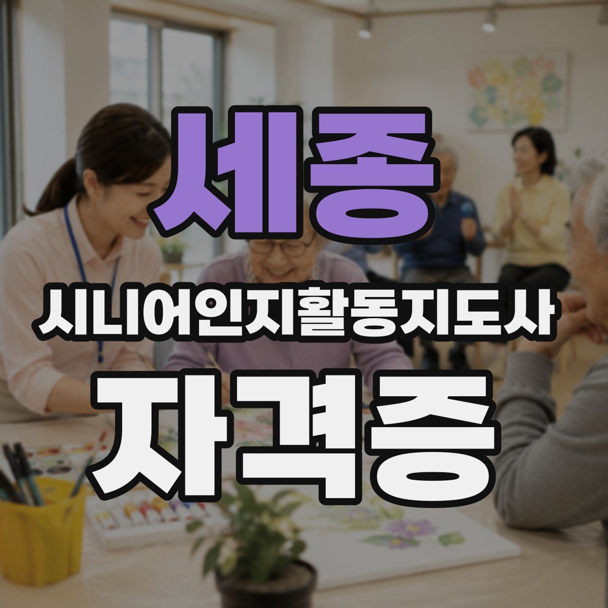 세종 시니어인지활동지도사 자격증