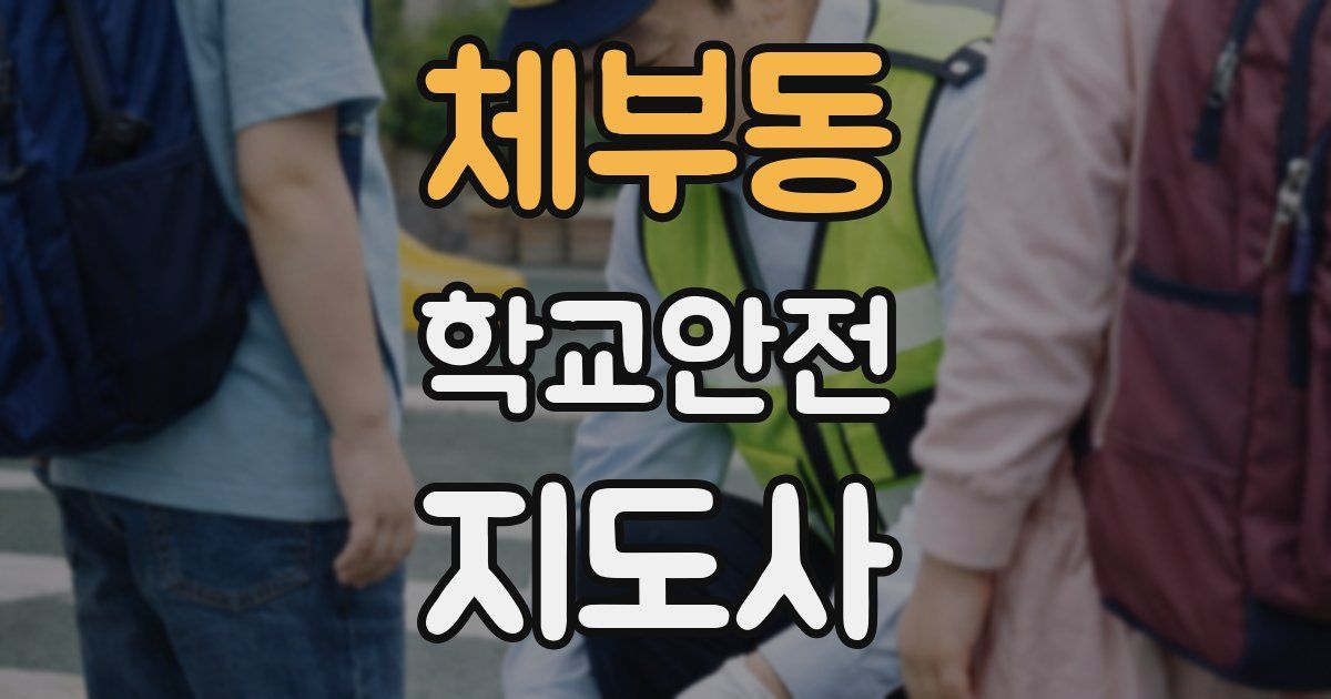 체부동 학교안전지도사 자격증