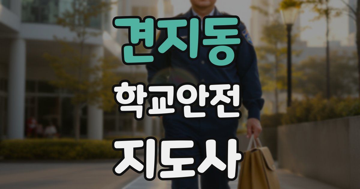 견지동 학교안전지도사 자격증
