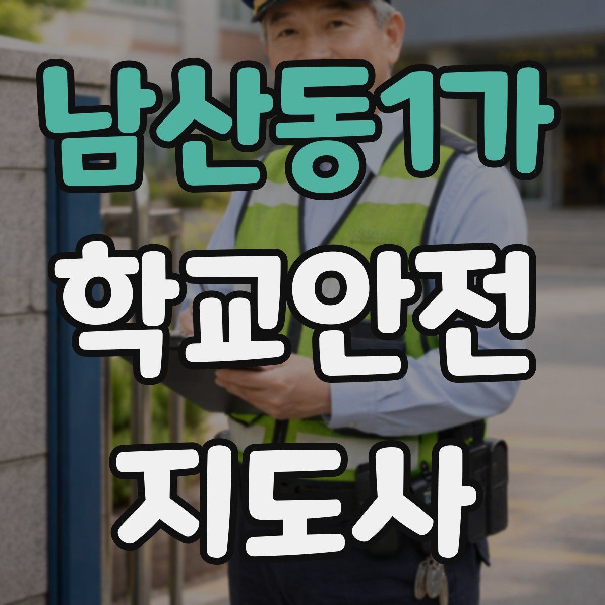 남산동1가 학교안전지도사 자격증 학교 주변 공사 현장 있을 때 대비