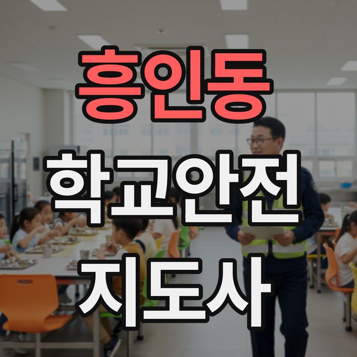 흥인동 학교안전지도사 자격증 횡단보도 지도 시 주의사항