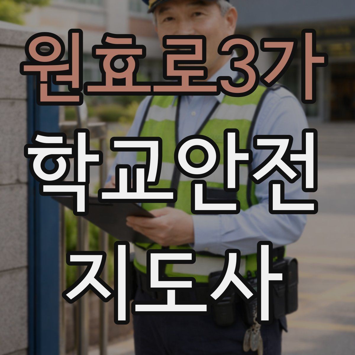 원효로3가 학교안전지도사 자격증 호루라기 수신호 사용 시 유의점