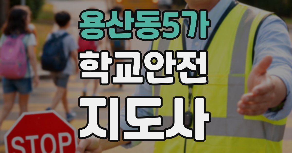 용산동5가 학교안전지도사 자격증