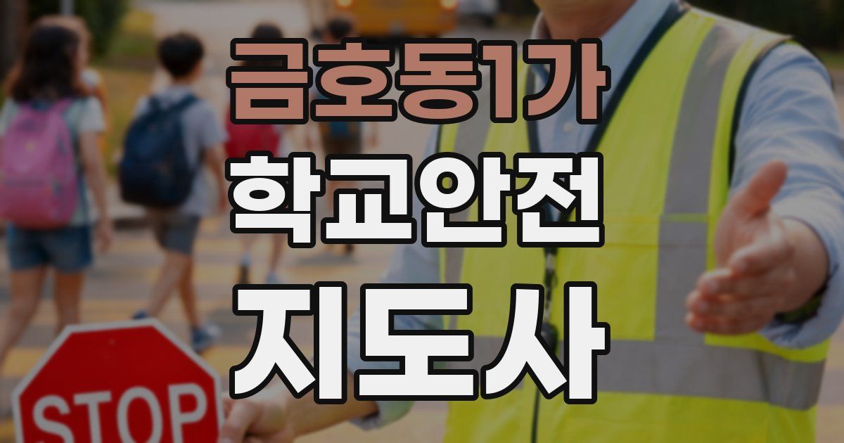 금호동1가 학교안전지도사 자격증