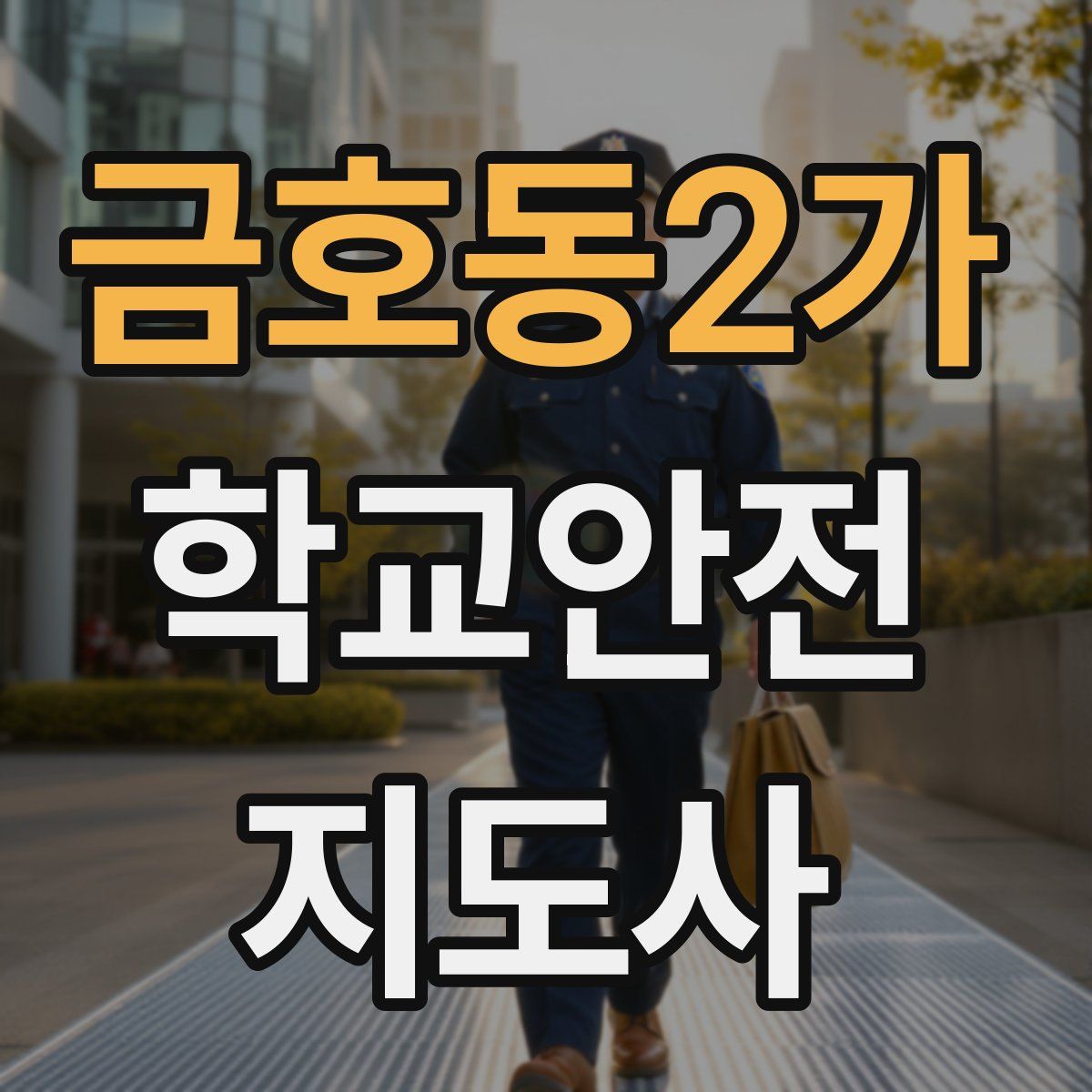 금호동2가 학교안전지도사 자격증