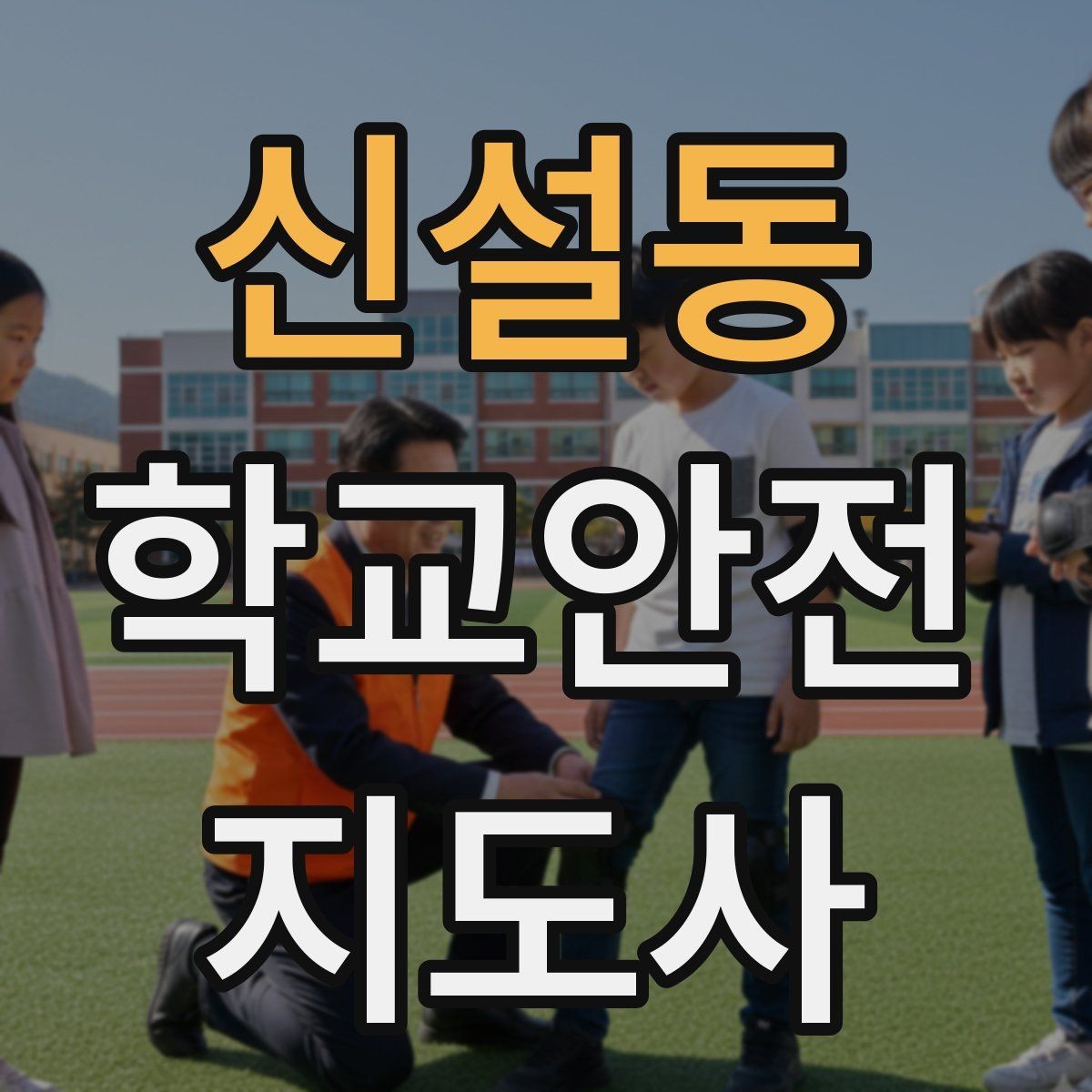 신설동 학교안전지도사 자격증 울고 있는 학생을 안정시키는 말 한마디