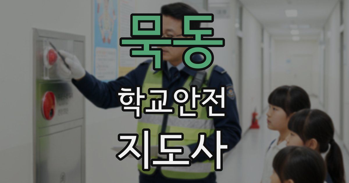 묵동 학교안전지도사 자격증