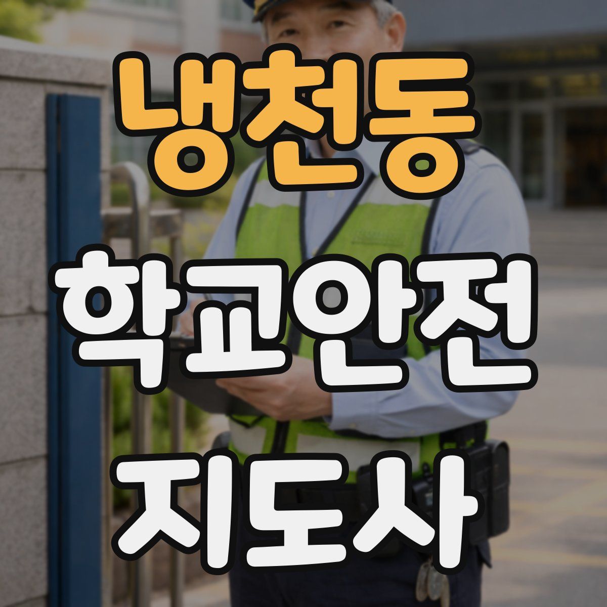 냉천동 학교안전지도사 자격증