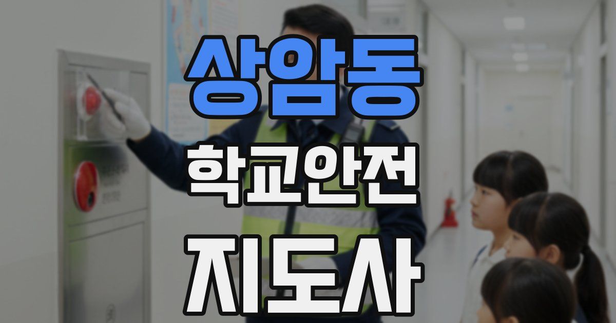 상암동 학교안전지도사 자격증