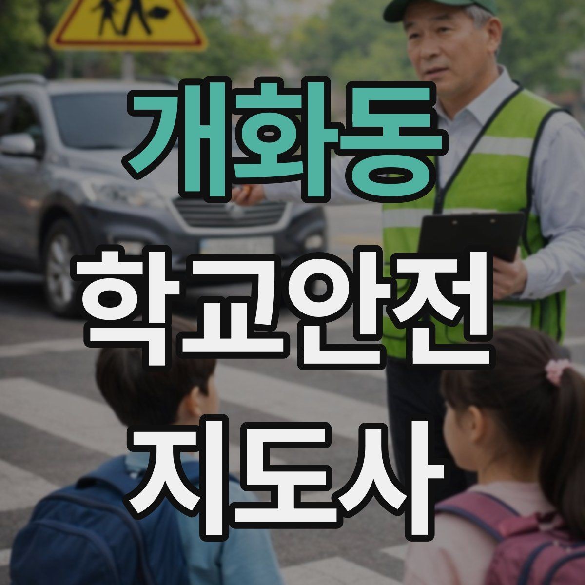 개화동 학교안전지도사 자격증 해질 무렵 시야 확보를 위한 지도 요령