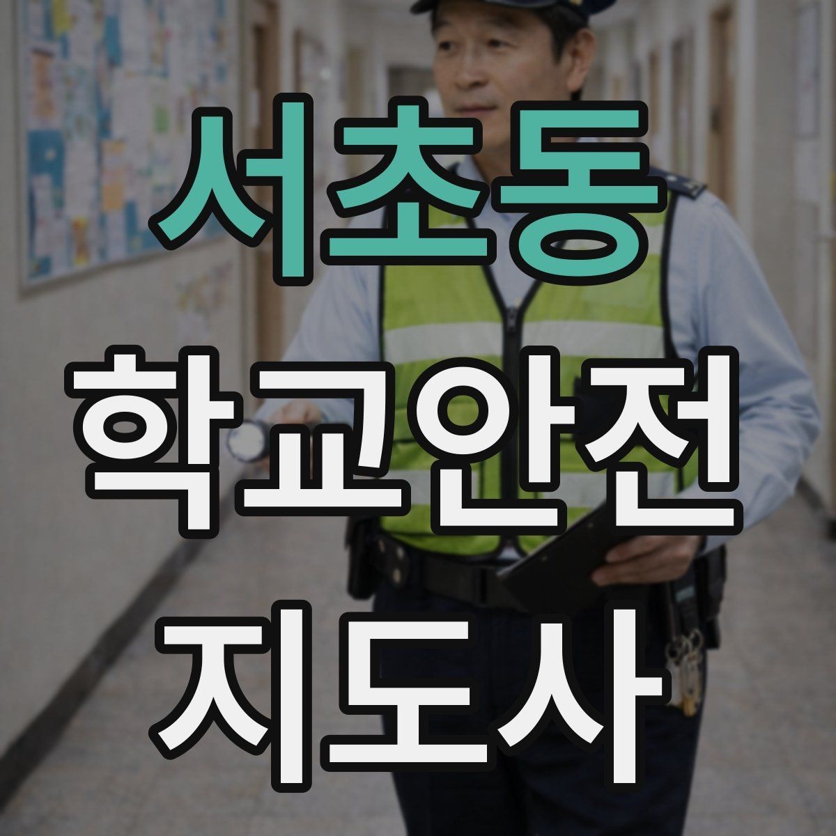 서초동 학교안전지도사 자격증 외부인 출입 상황에서 대응 원칙