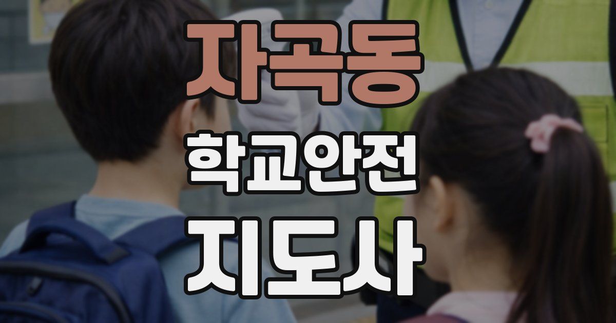자곡동 학교안전지도사 자격증
