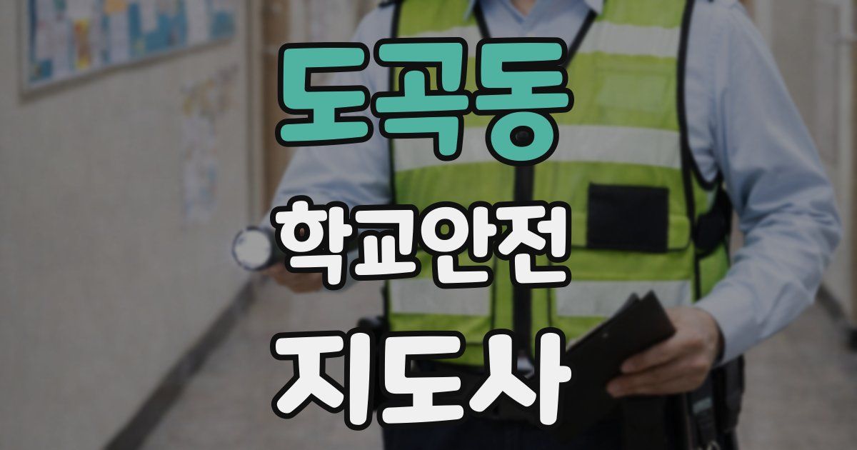 도곡동 학교안전지도사 자격증