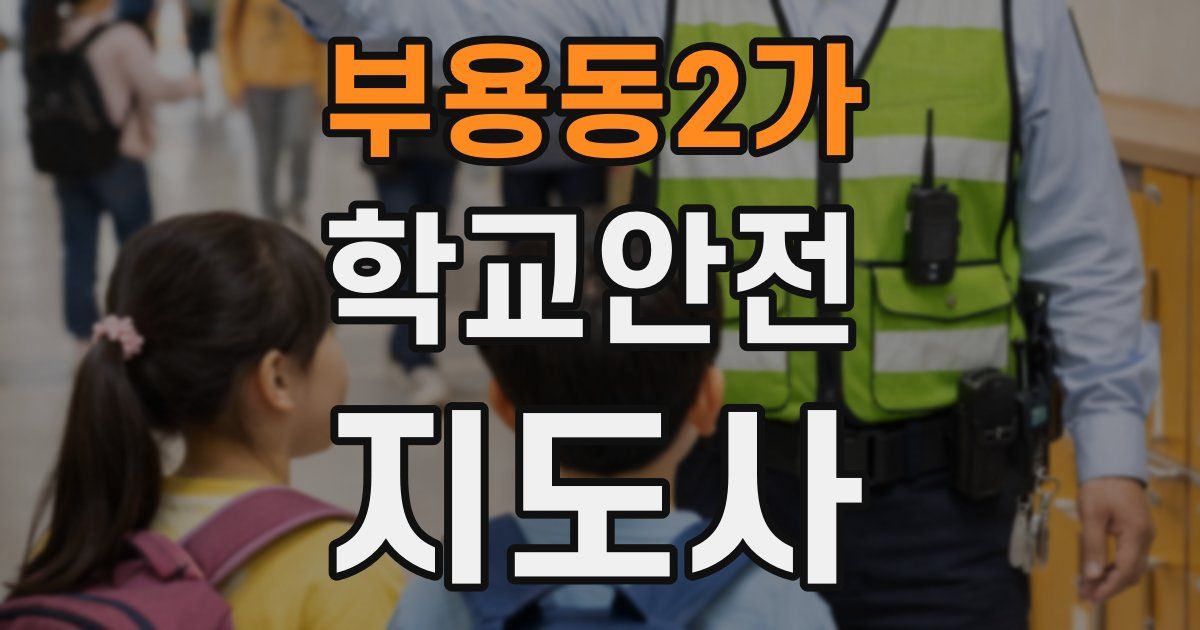 부용동2가 학교안전지도사 자격증