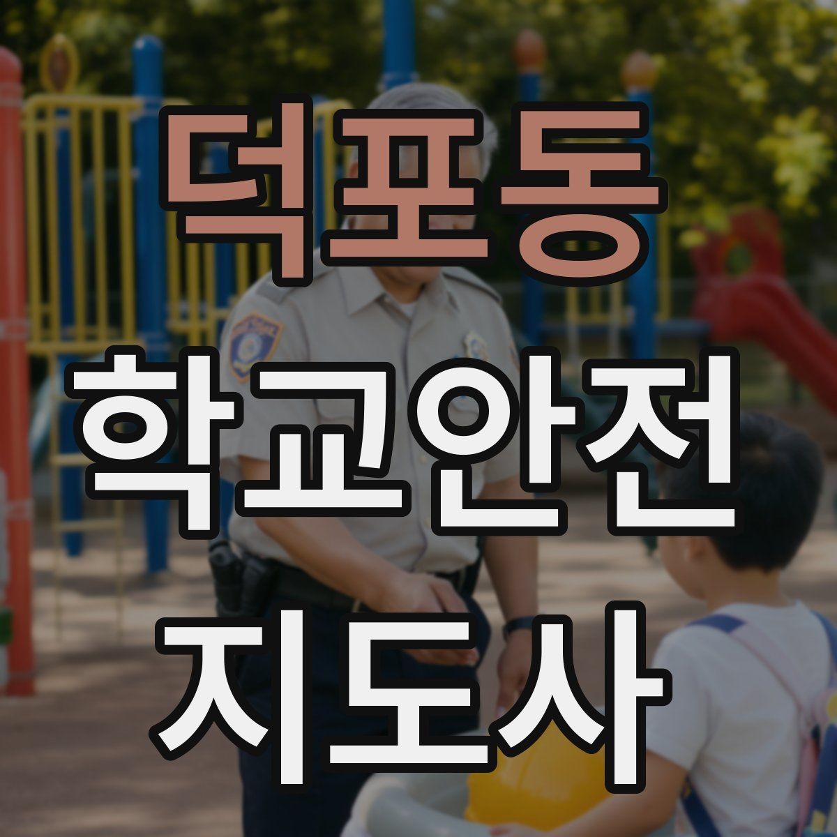 덕포동 학교안전지도사 자격증 학교폭력 예방 관점에서의 역할