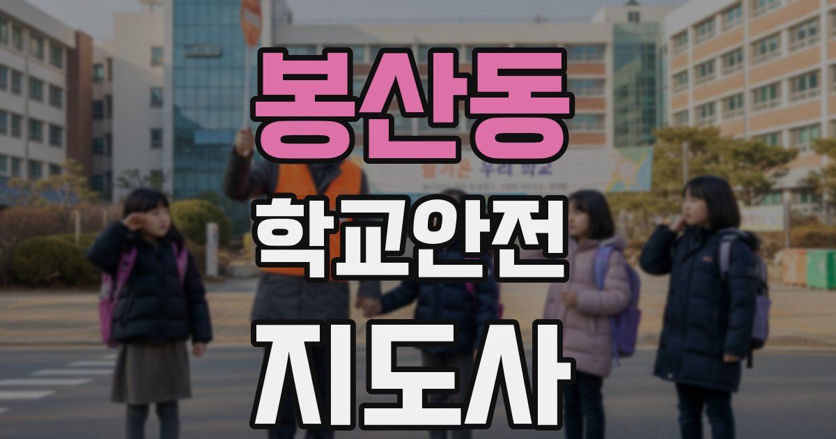 봉산동 학교안전지도사 자격증