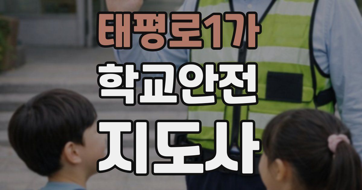 태평로1가 학교안전지도사 자격증