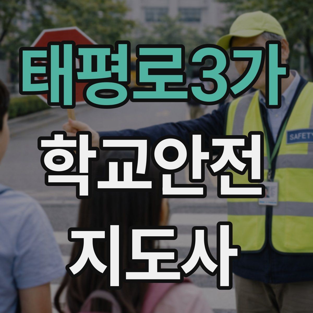 태평로3가 학교안전지도사 자격증 체험교실 이동 동선 사고 예방