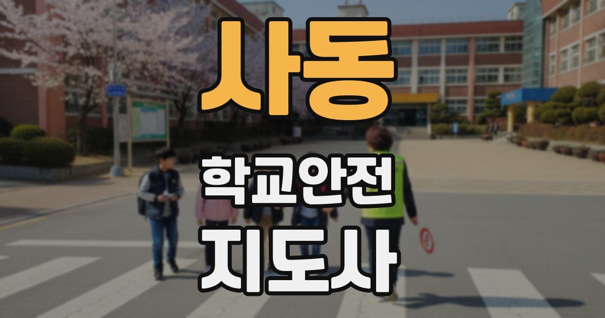 사동 학교안전지도사 자격증