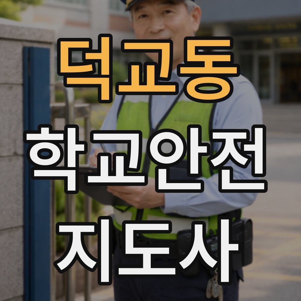 덕교동 학교안전지도사 자격증 합격 후 활동을 위한 자기소개 준비