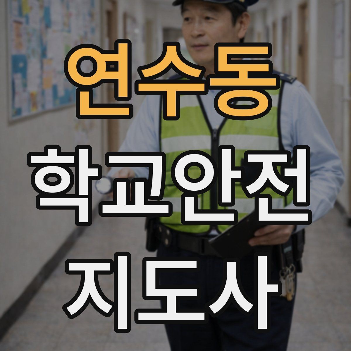 연수동 학교안전지도사 자격증 비 오는 날 우산 시야 가림 사고 예방