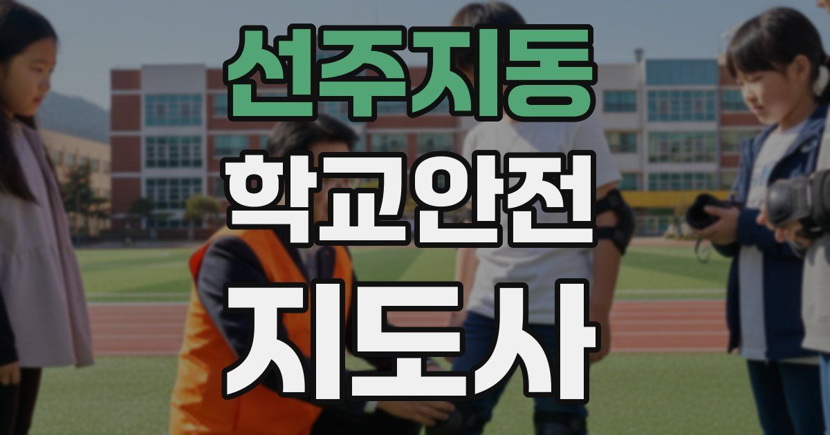 선주지동 학교안전지도사 자격증