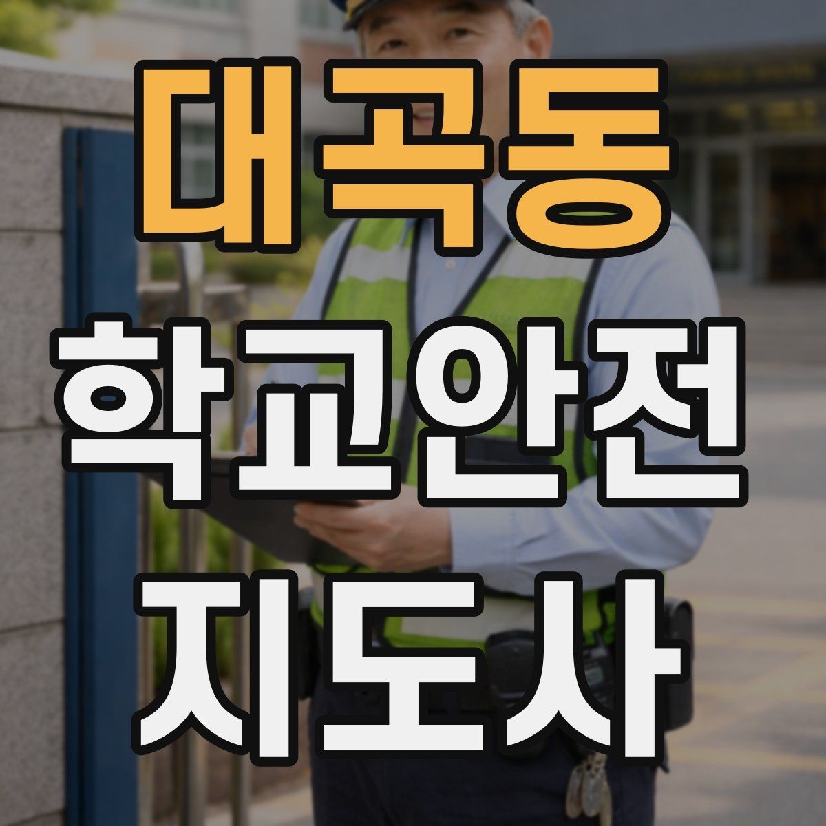 대곡동 학교안전지도사 자격증 아동 눈높이에 맞춘 안내 방법