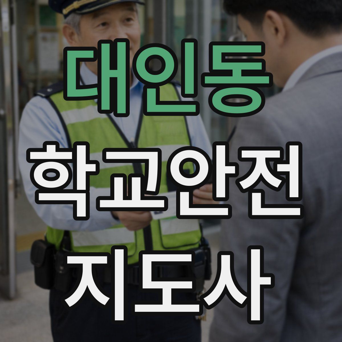 대인동 학교안전지도사 자격증
