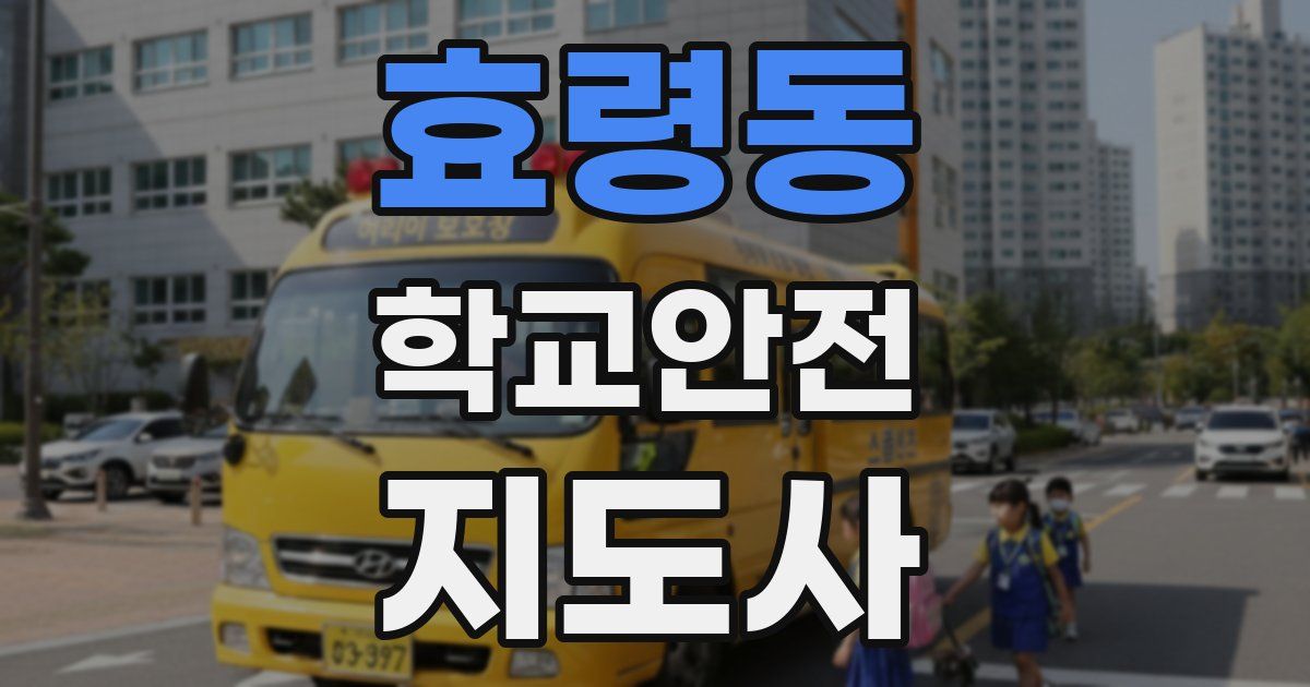 효령동 학교안전지도사 자격증