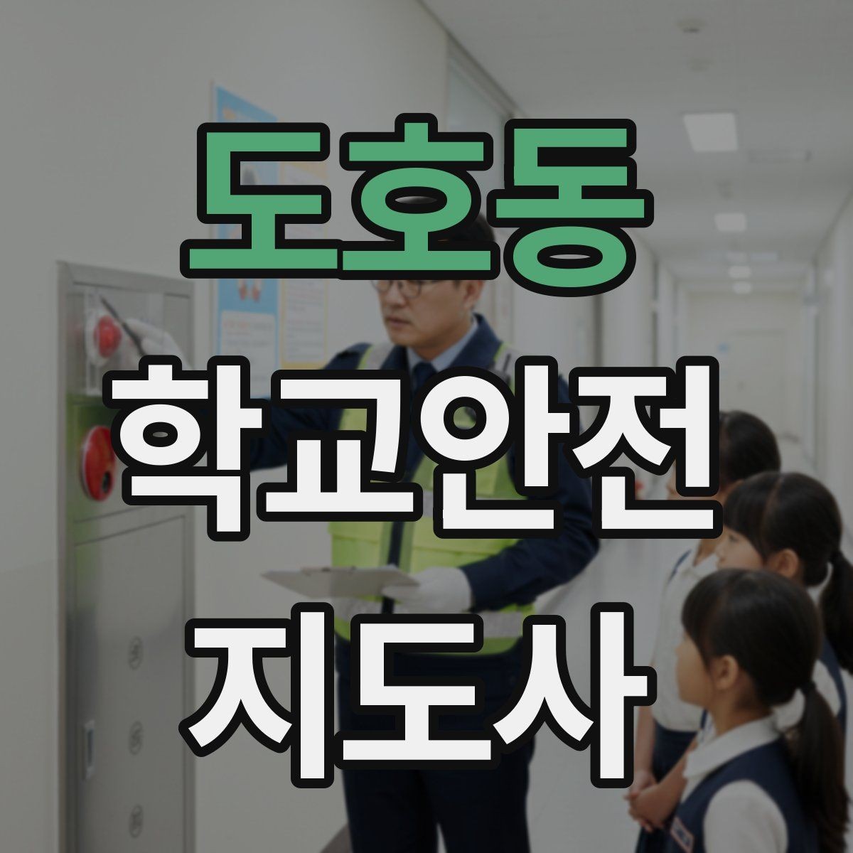 도호동 학교안전지도사 자격증 버스 탑승 하차 시 지도 포인트