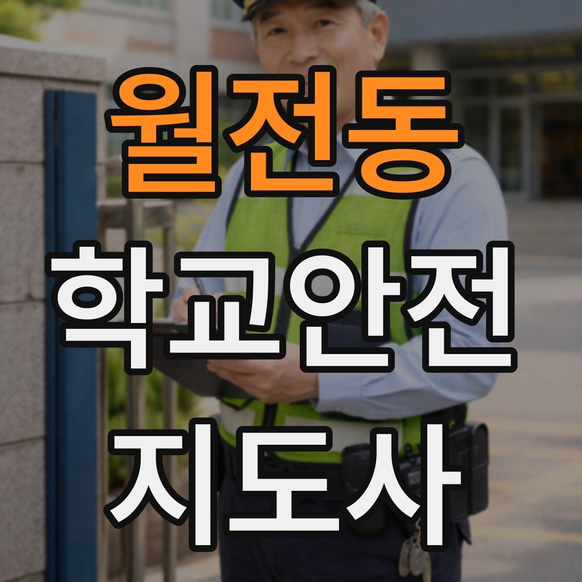 월전동 학교안전지도사 자격증 공사 차량이 많은 날 통학로 안내 요령