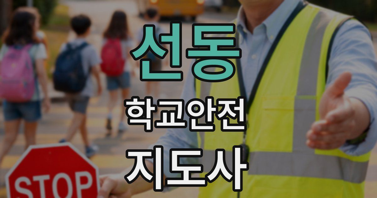 선동 학교안전지도사 자격증