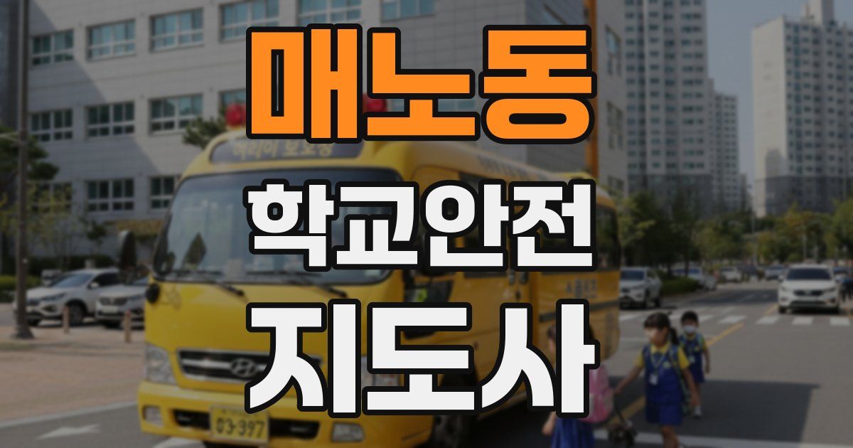 매노동 학교안전지도사 자격증