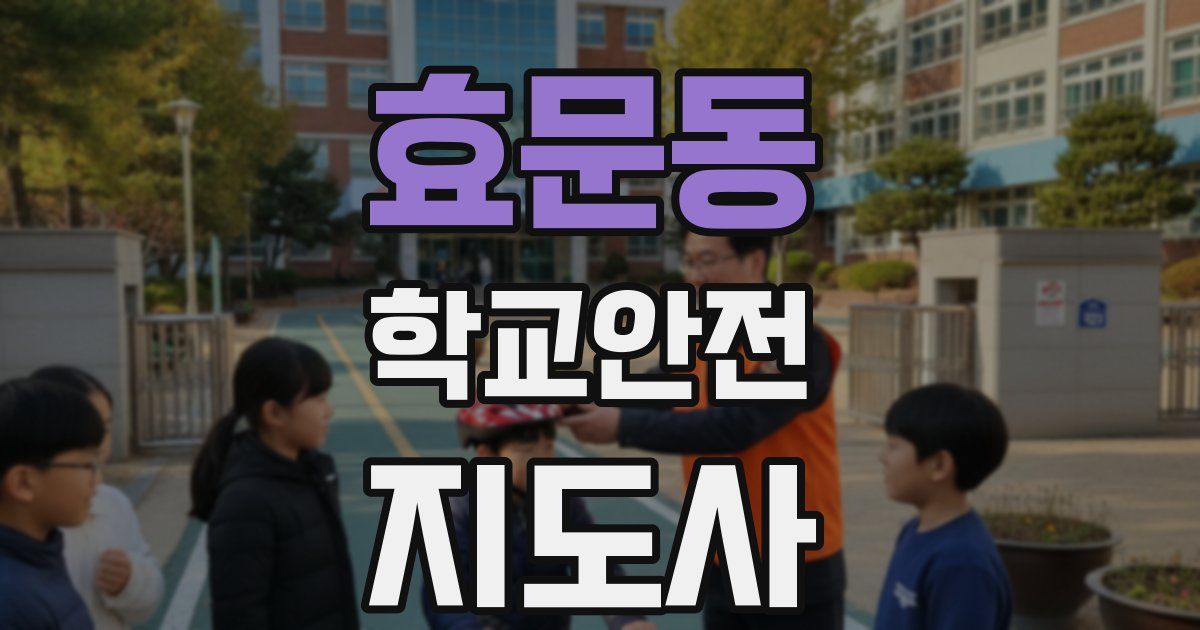 효문동 학교안전지도사 자격증