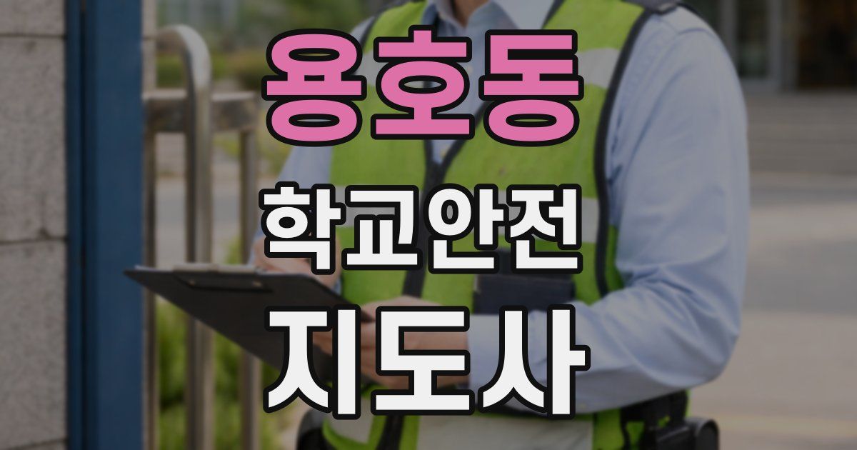 용호동 학교안전지도사 자격증