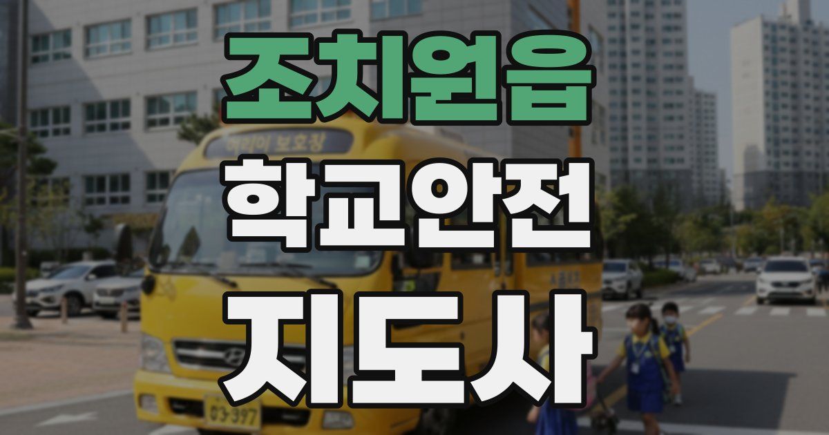 조치원읍 학교안전지도사 자격증