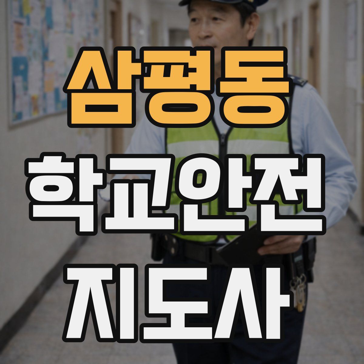 삼평동 학교안전지도사 자격증