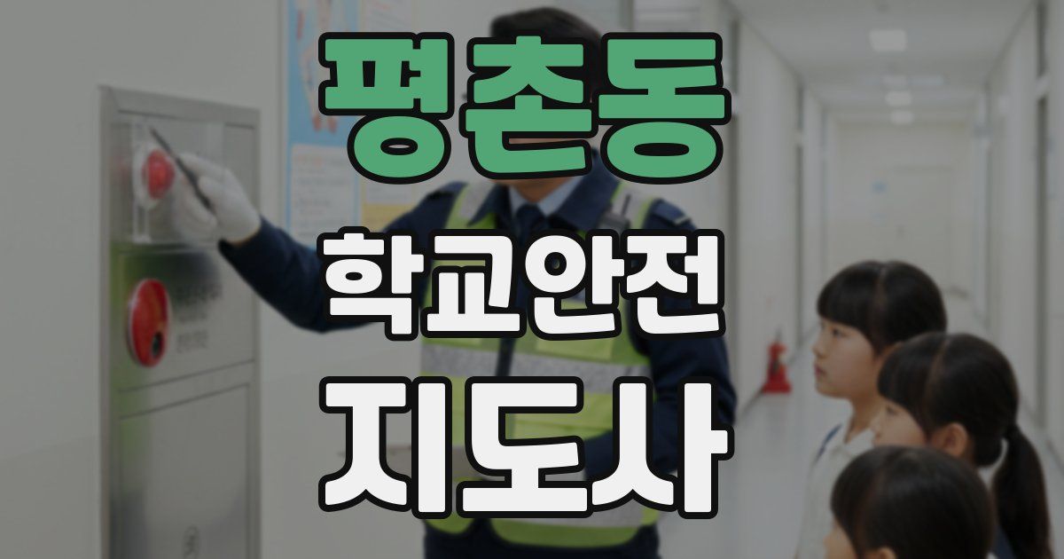평촌동 학교안전지도사 자격증