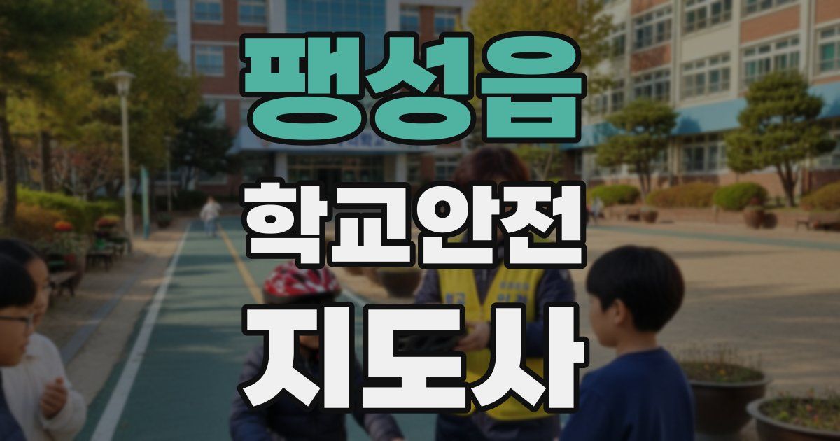 팽성읍 학교안전지도사 자격증