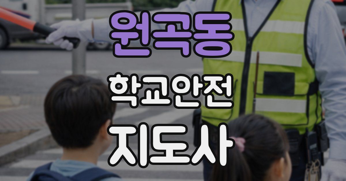 원곡동 학교안전지도사 자격증