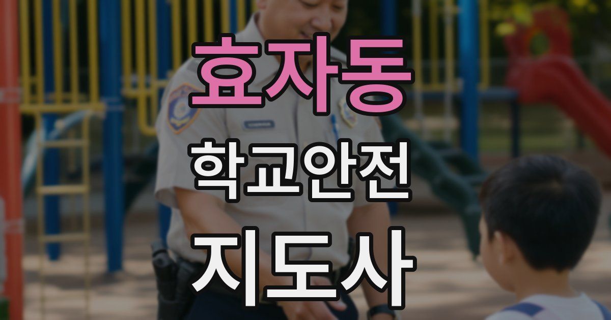 효자동 학교안전지도사 자격증