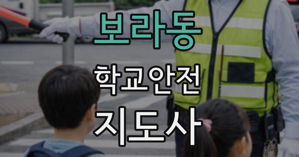 보라동 학교안전지도사 자격증