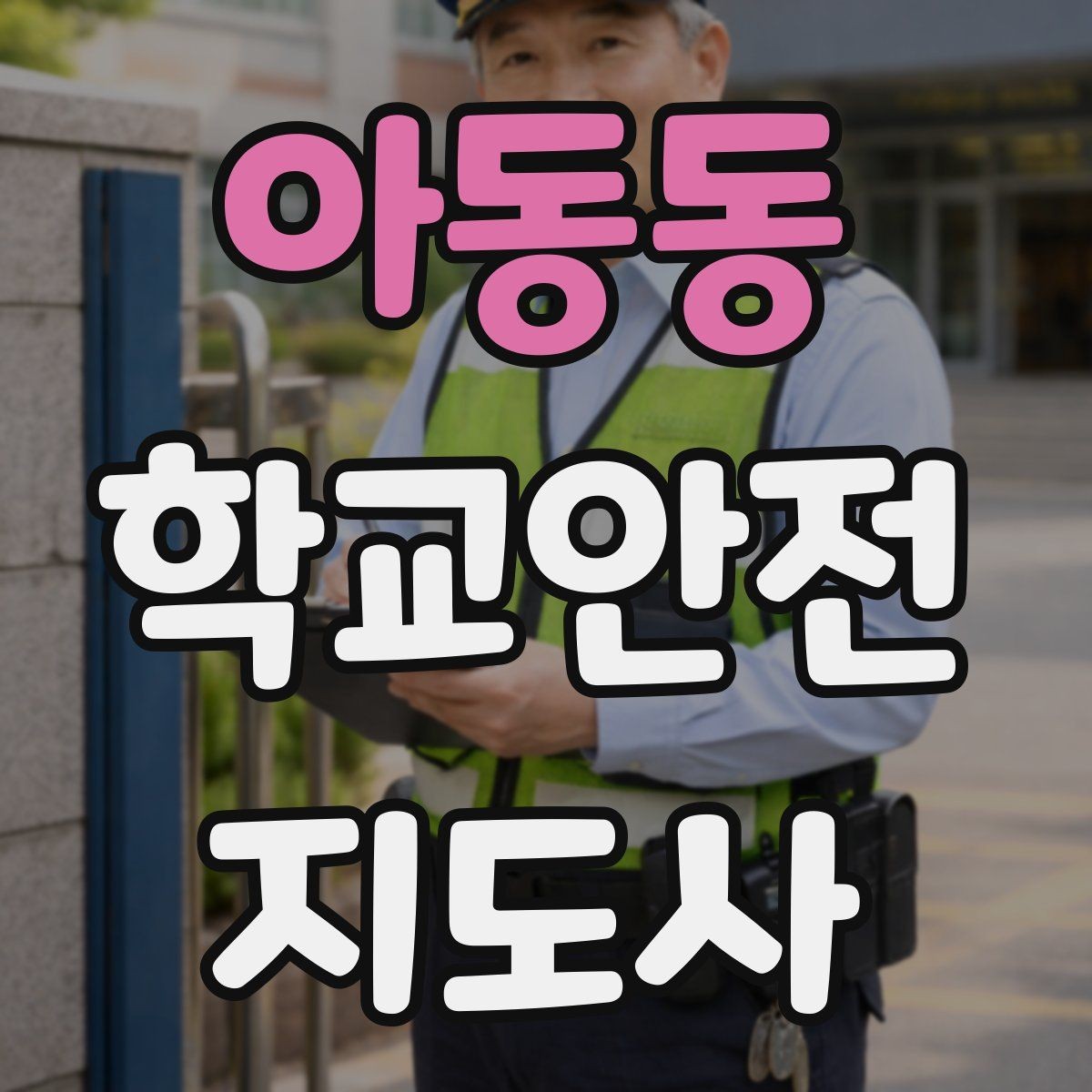 아동동 학교안전지도사 자격증 핵심 용어를 쉽게 정리해보기