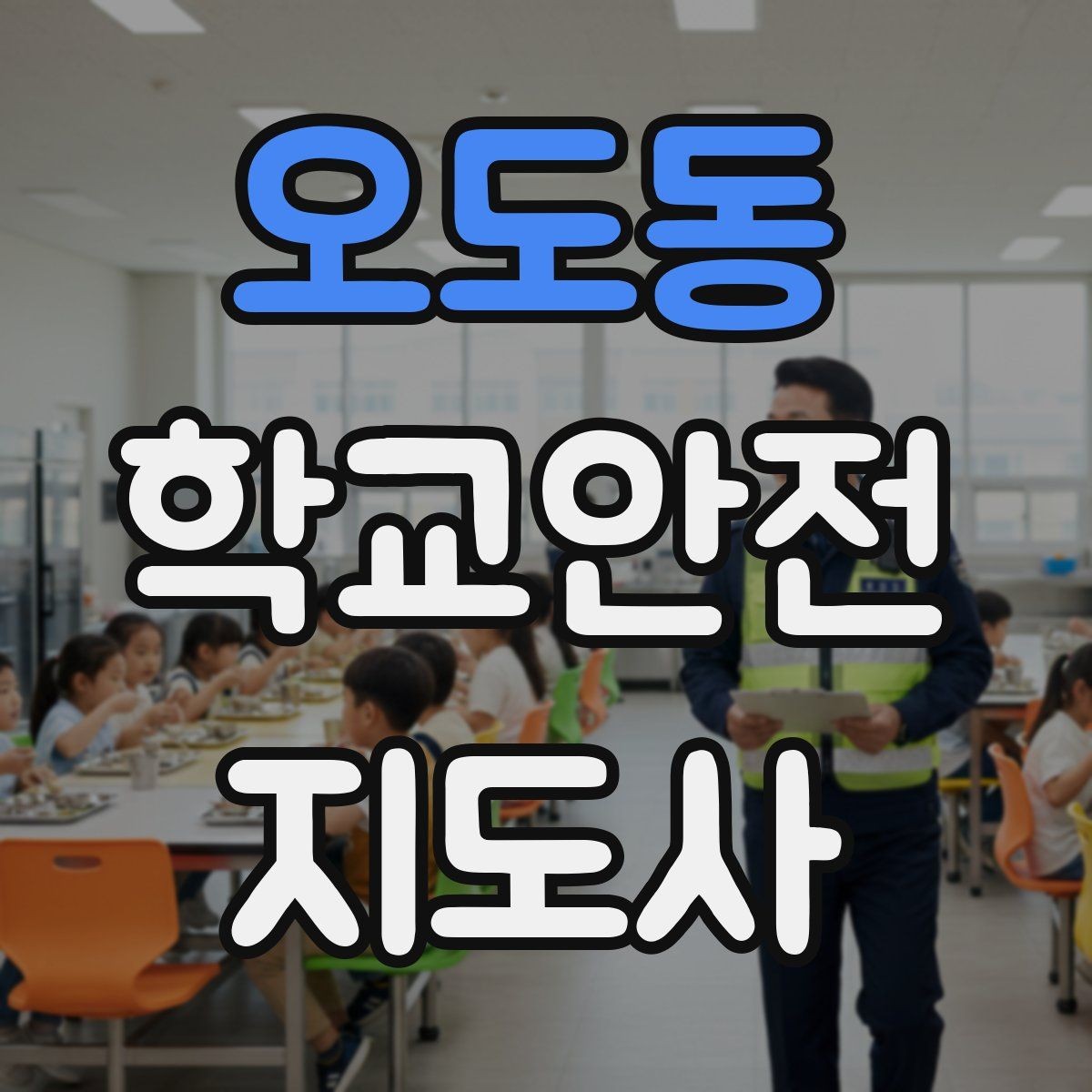 오도동 학교안전지도사 자격증 눈 오는 날 빙판길 통학 안전 운영 방법